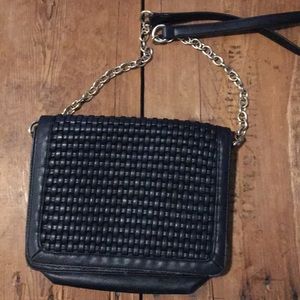 Forever 21 Black Purse with Gold Chain